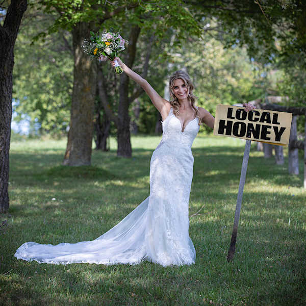 Farm wedding local honey